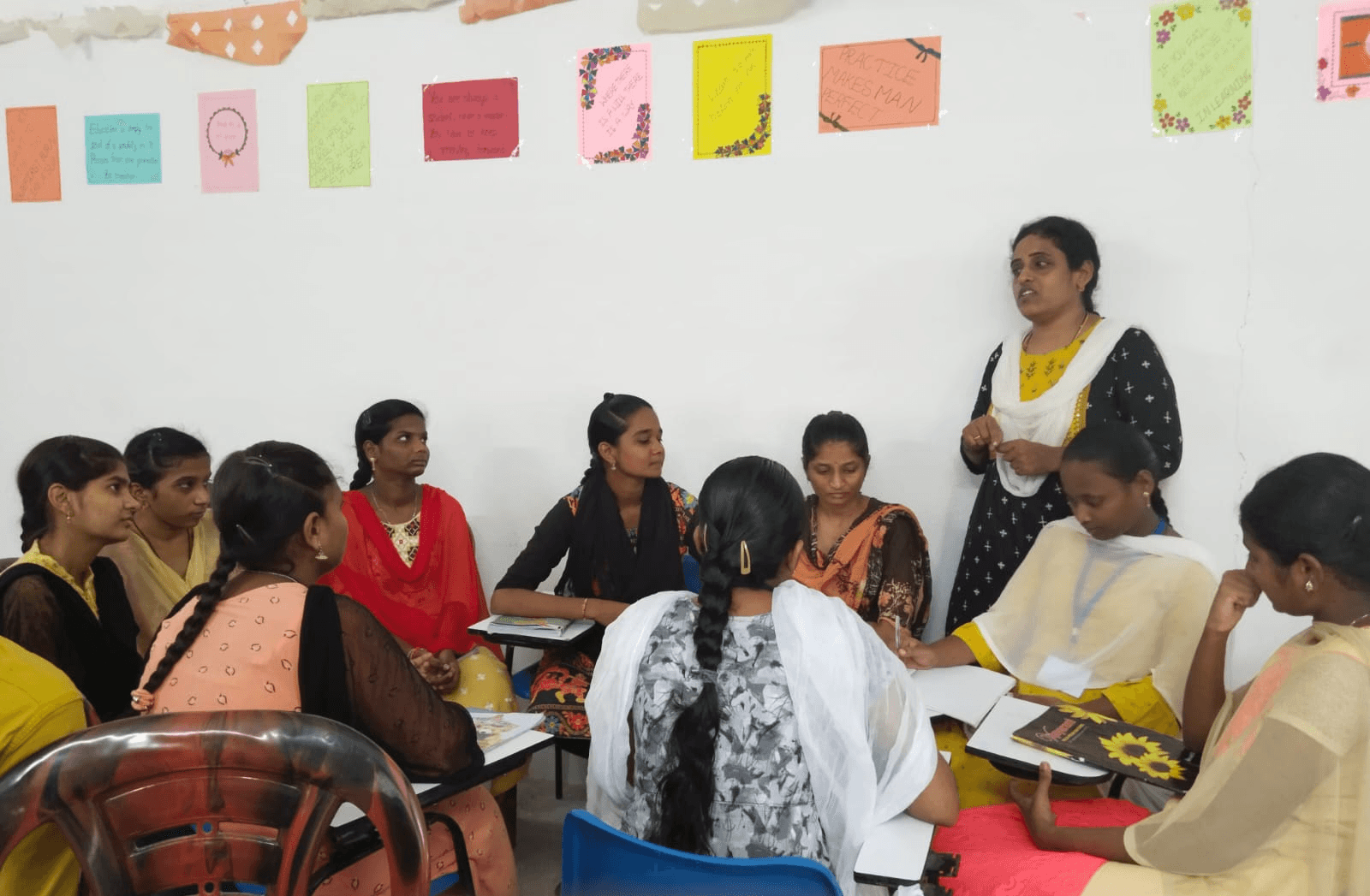 Learners participating in classroom instruction